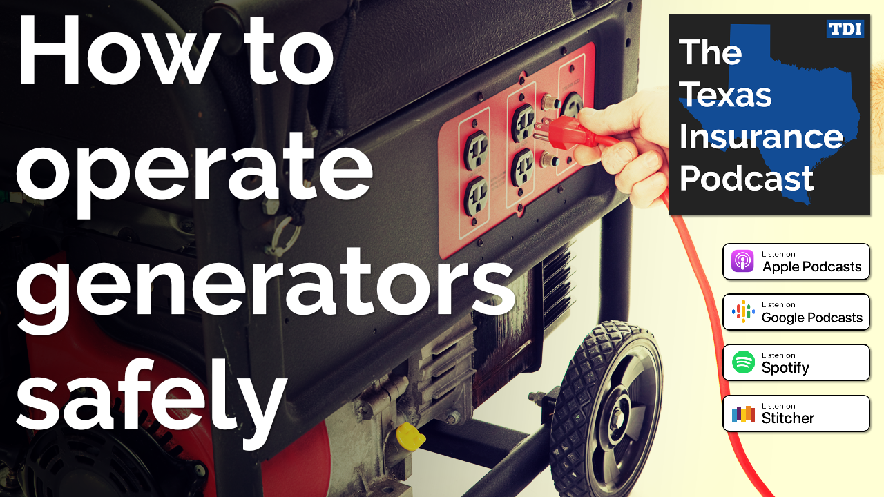 Text on image: How to operate generators safely