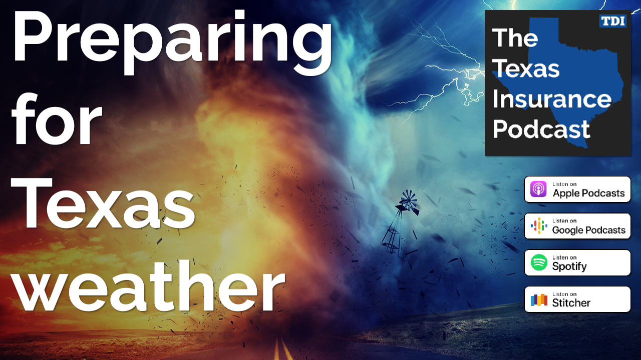Text on image: Preparing for Texas weather