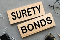 Text on image: Surety bonds