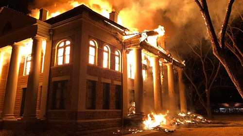Mason County Courthouse after fire