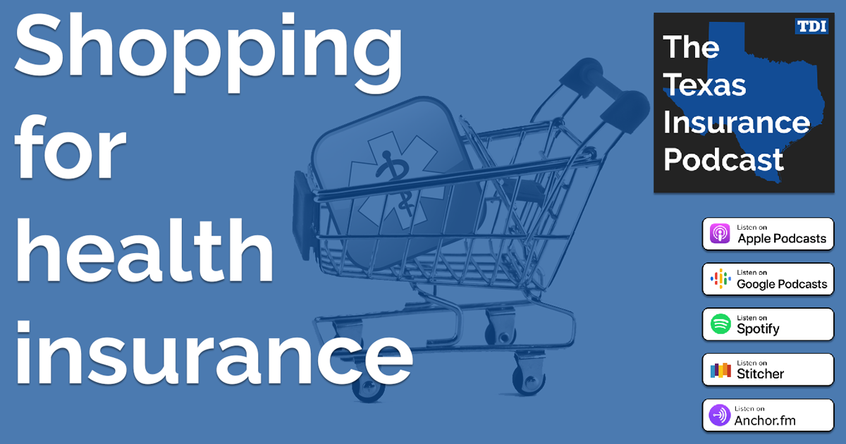 Shopping for health insurance podcast