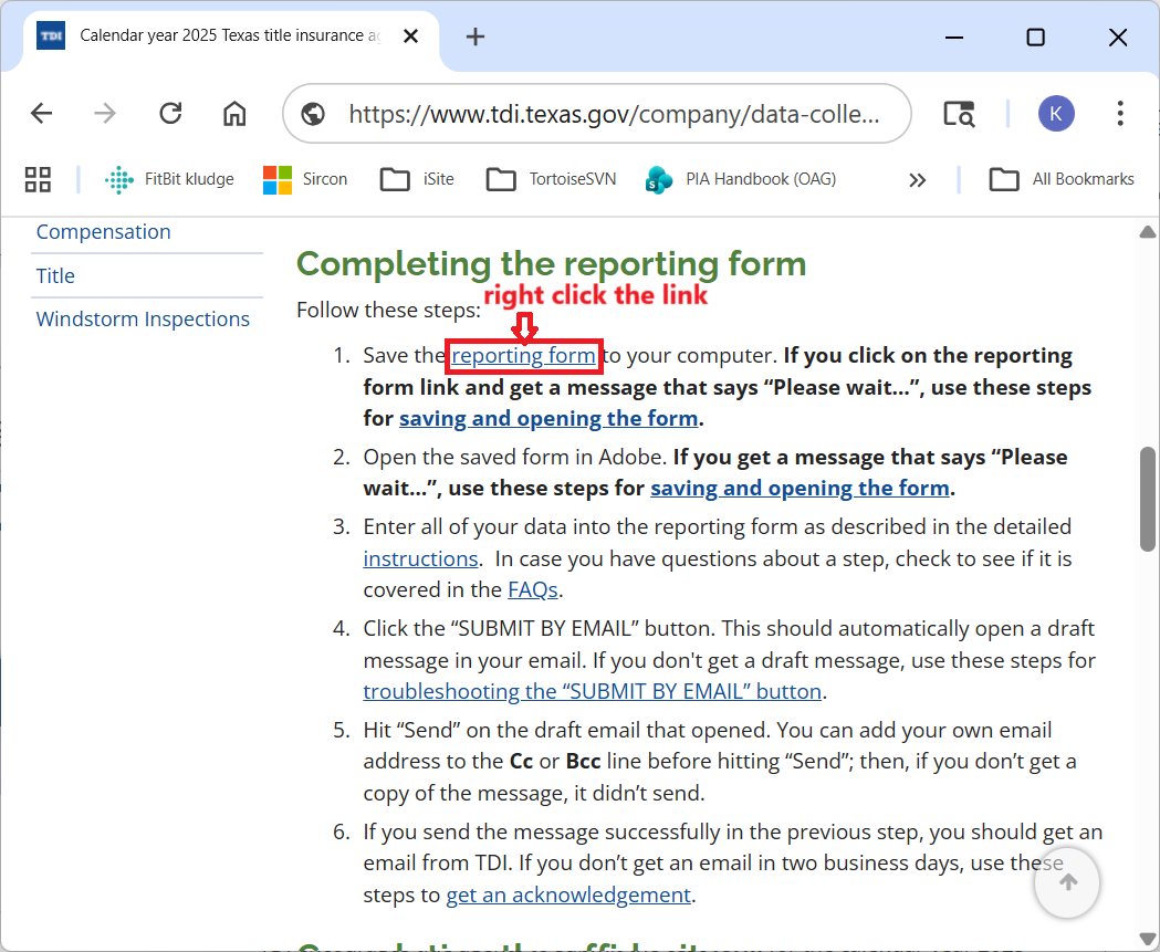 right click the link