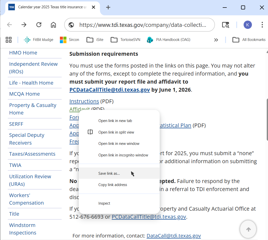 choose "Save as..." from the menu
